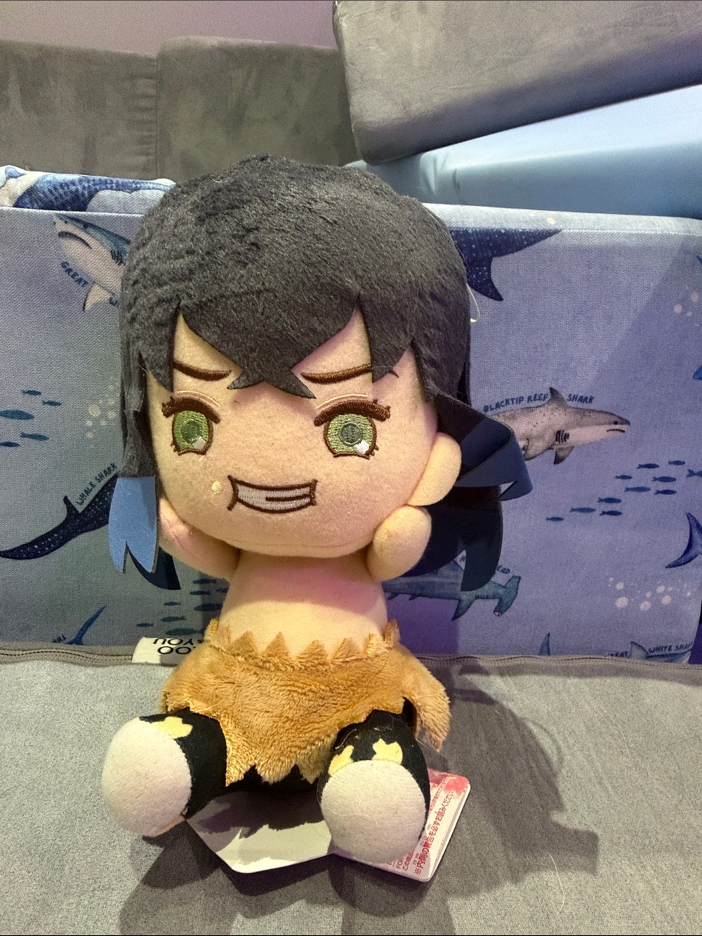 Tag on plush toy